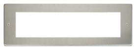 MP608SS  New Media Front Plate (8 Module) c/w Yoke